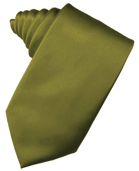 Moss Solid Satin Suit Tie