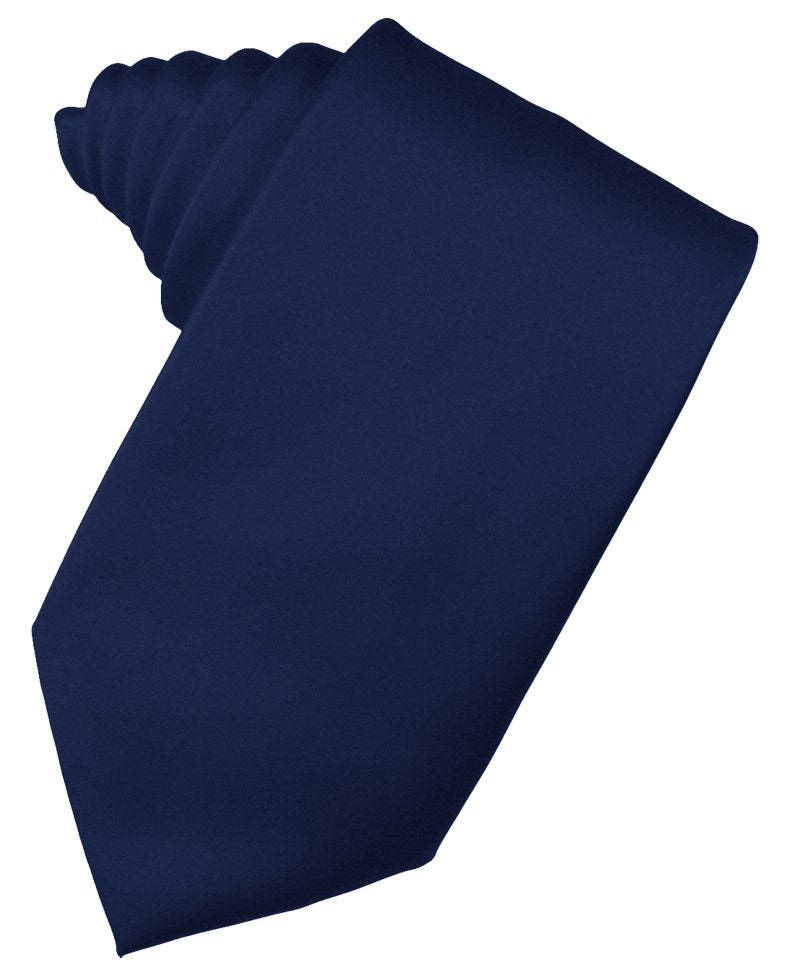 Peacock Solid Satin Suit Tie