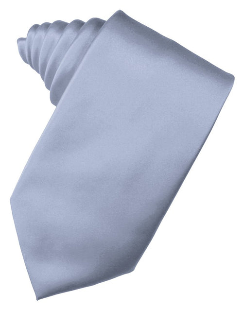 Periwinkle Solid Satin Suit Tie