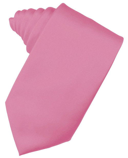 Rose Petal Solid Satin Suit Tie