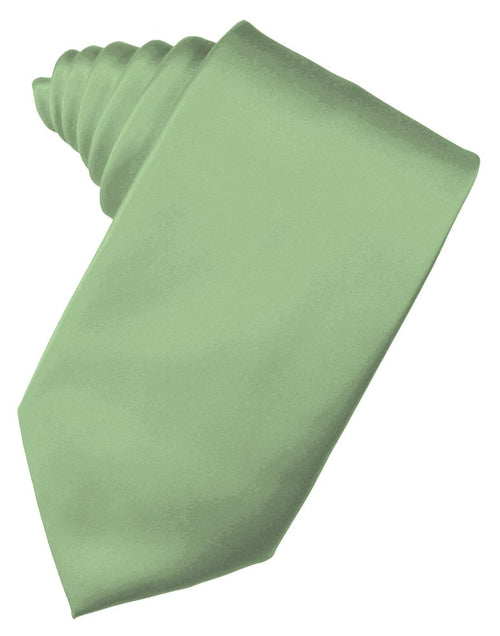 Sage Solid Satin Suit Tie