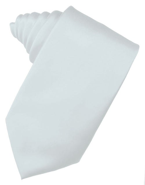 Seaglass Blue Solid Satin Suit Tie