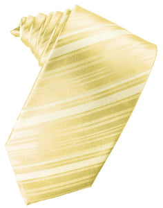Banana Striped Satin Suit Tie