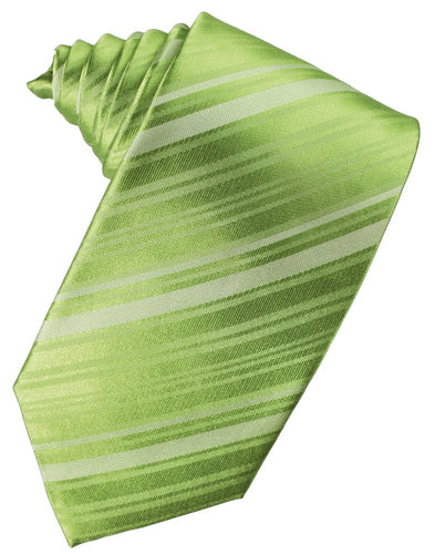 Clover Striped Satin Suit Tie