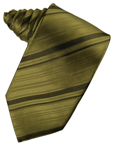 Fern Striped Satin Suit Tie