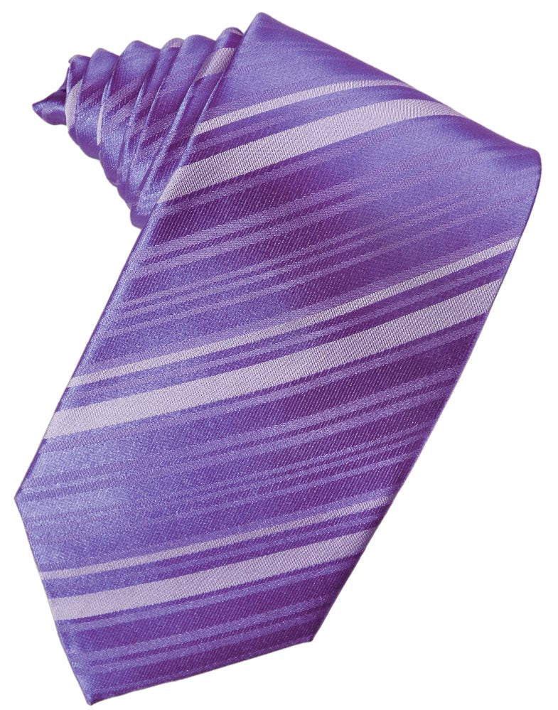 Freesia Striped Satin Suit Tie
