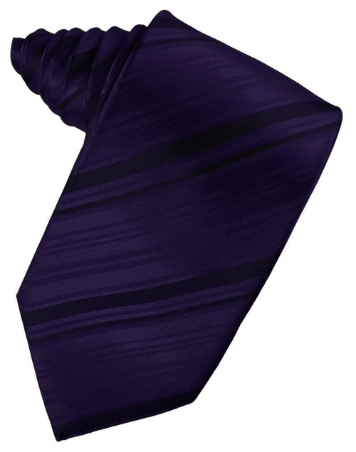 Lapis Striped Satin Suit Tie