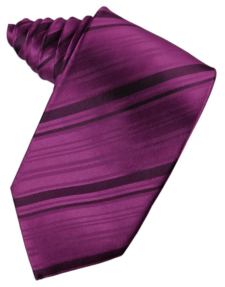 Sangria Striped Satin Suit Tie