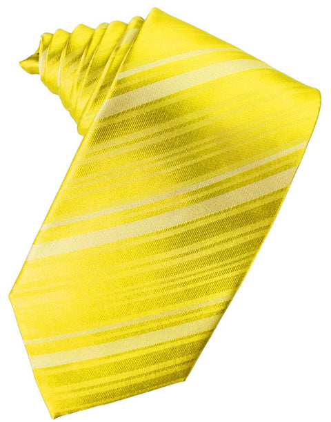 Sunbeam Striped Satin Suit Tie