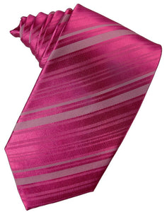 Watermelon Striped Satin Suit Tie