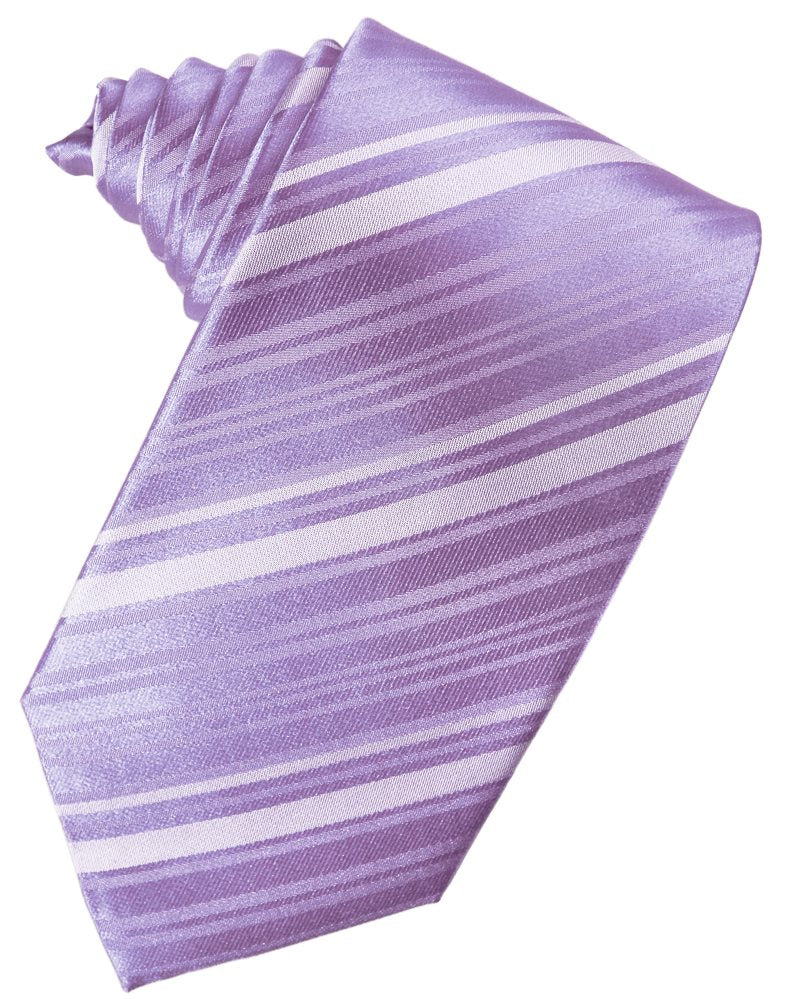 Wisteria Striped Satin Suit Tie