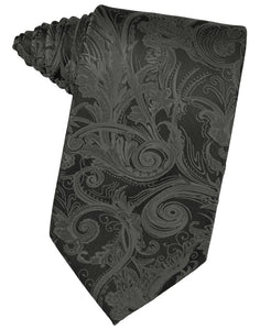 Charcoal Tapestry Suit Tie