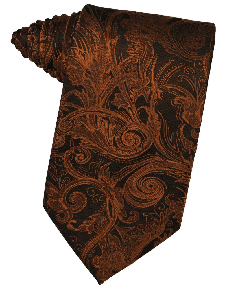 Cognac Tapestry Suit Tie