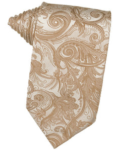 Latte Tapestry Suit Tie