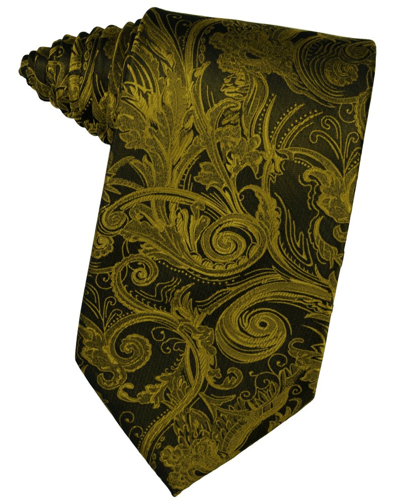 New Gold Tapestry Suit Tie