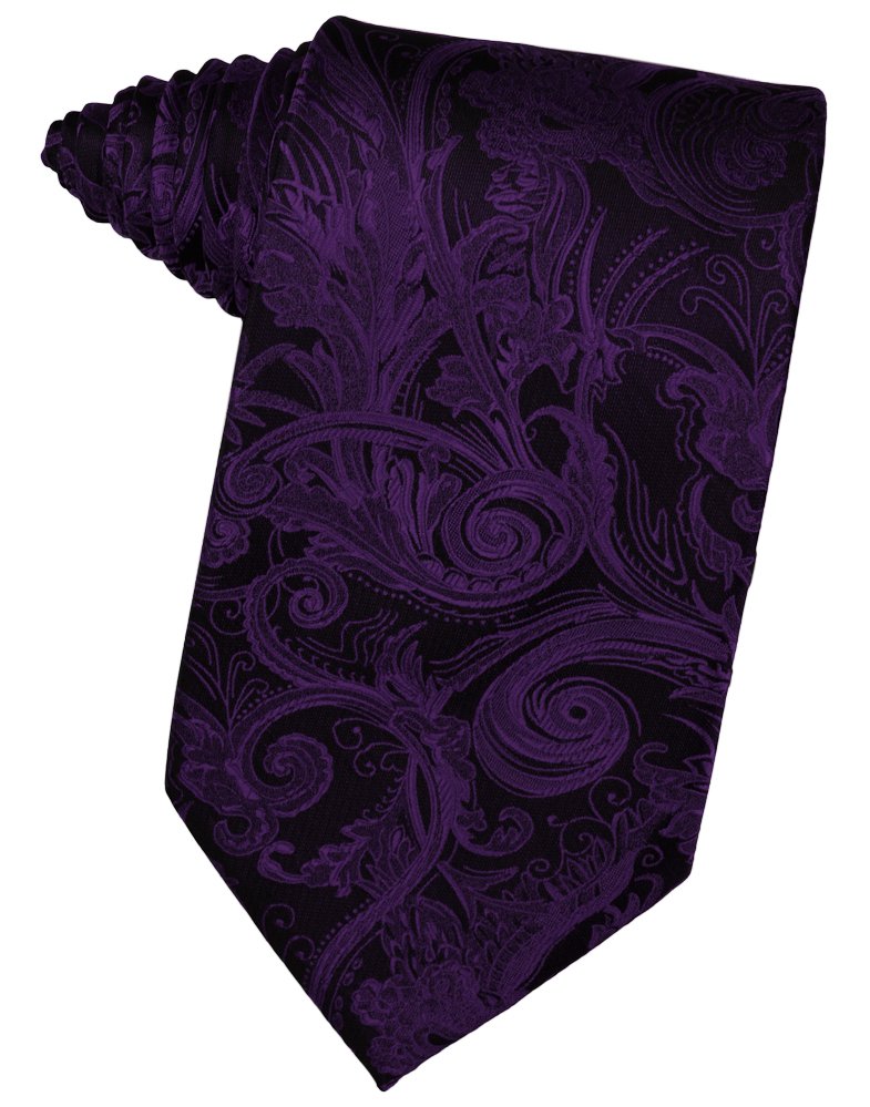 Purple Tapestry Suit Tie