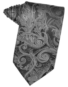 Silver Tapestry Suit Tie