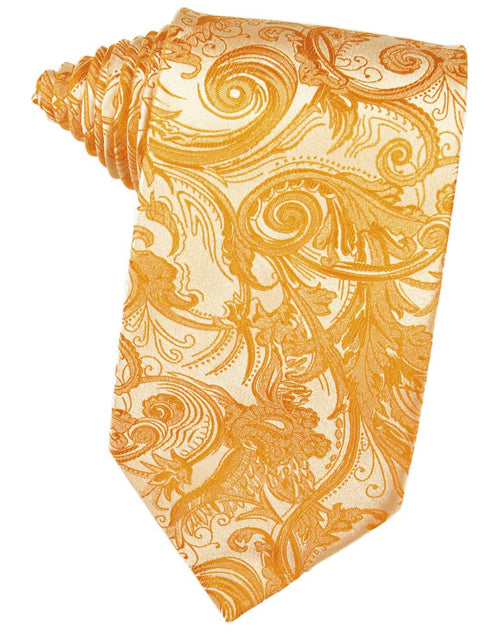 Tangerine Tapestry Suit Tie