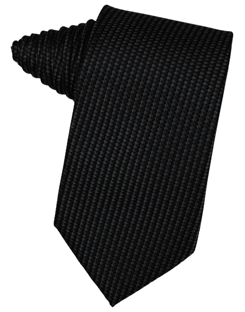 Black Venetian Suit Tie