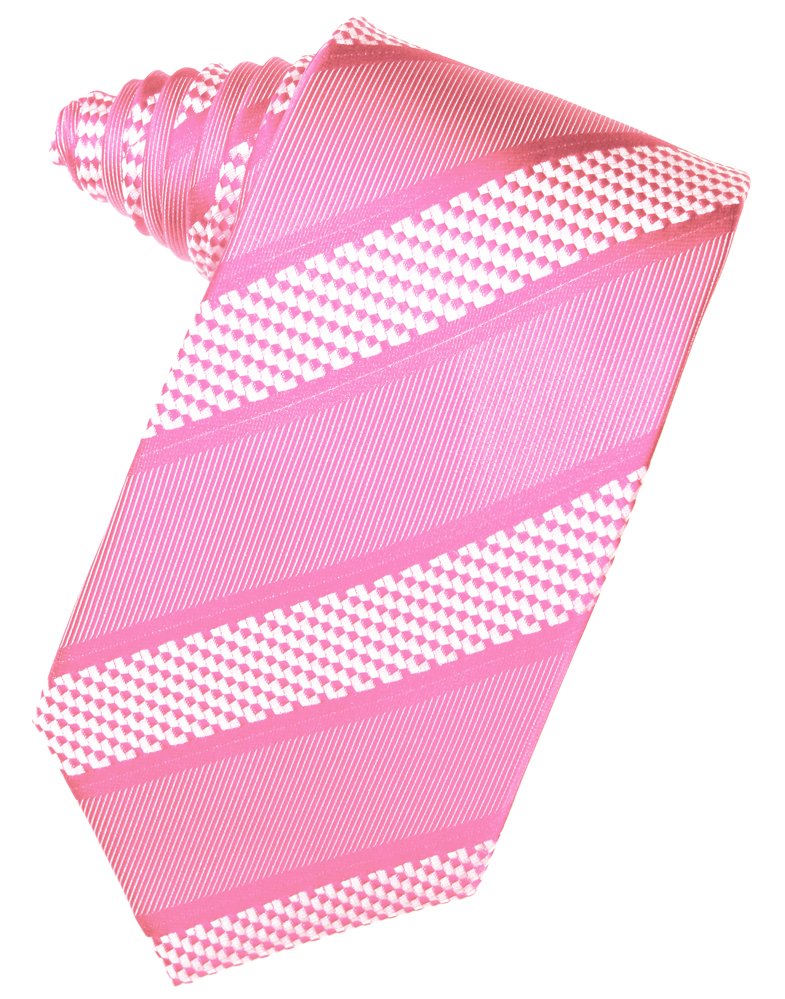 Bubblegum Venetian Stripe Suit Tie