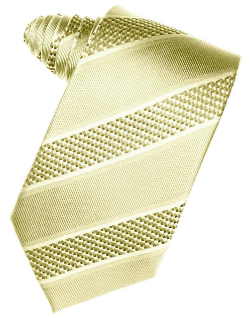 Buttercup Venetian Stripe Suit Tie