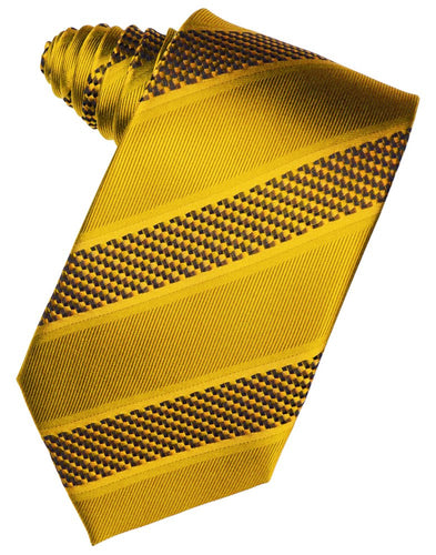 Gold Venetian Stripe Suit Tie