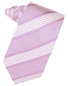 Lavender Venetian Stripe Suit Tie