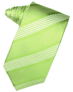 Lime Venetian Stripe Suit Tie