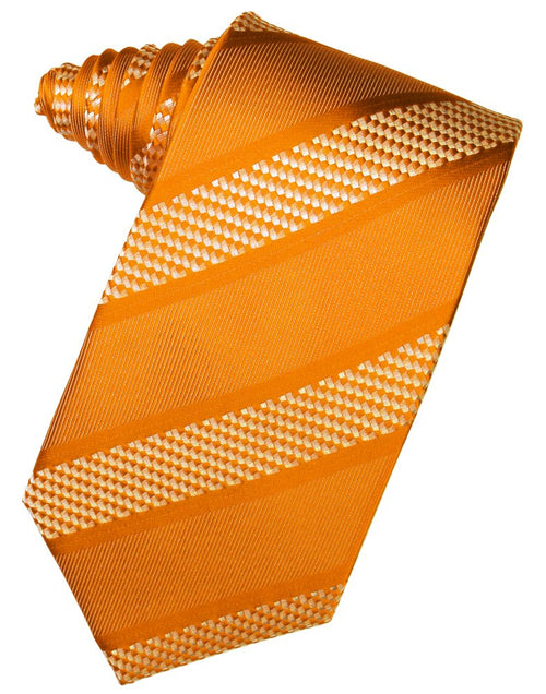 Mandarin Venetian Stripe Suit Tie