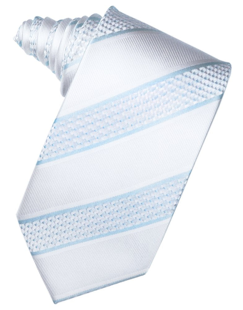 Powder Blue Venetian Stripe Suit Tie