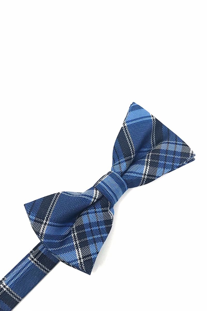 Plaid Bow Tie in Blue by Cardi