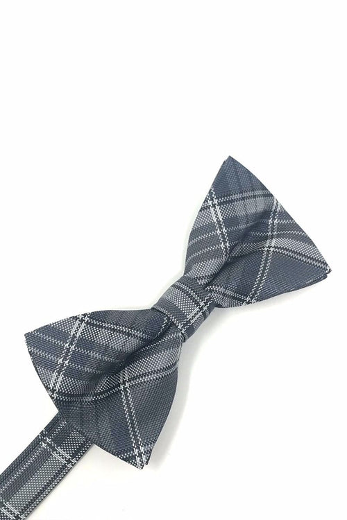 Plaid Bow Tie in Grey by Cardi