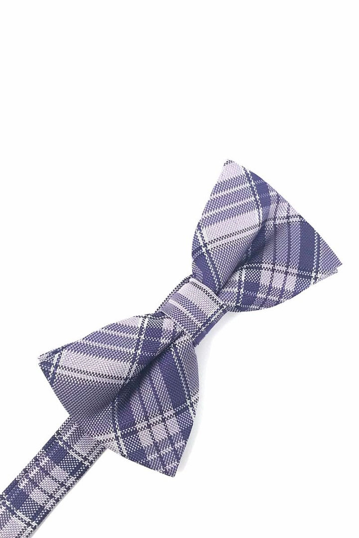 Plaid Bow Tie in Purple by Cardi