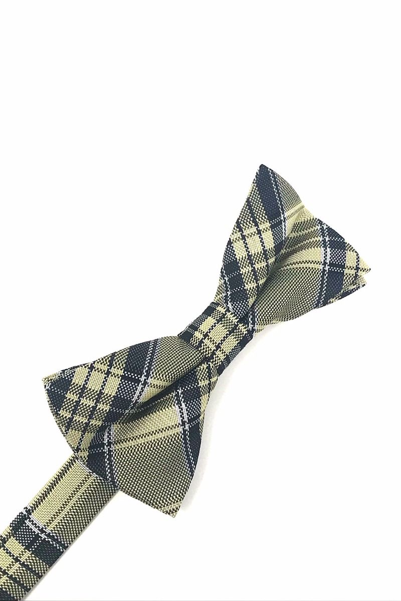 Plaid Bow Tie in Yellow by Cardi