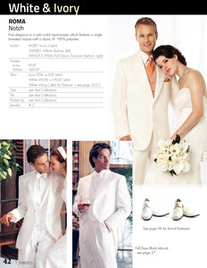 Traditional White 2-Button Notch Tailcoat