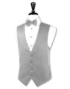 Perry Ellis 'Madison' Grey Tuxedo Vest