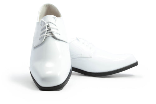 Revolution - Gloss White Tuxedo Shoes
