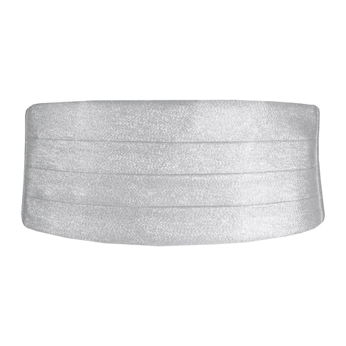 Silver Metallic Cummerbund