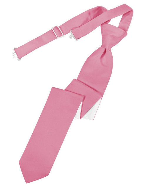 Rose Petal Solid Satin Skinny Tie