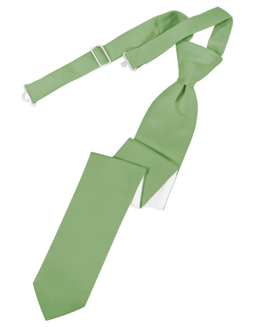 Sage Solid Satin Skinny Tie