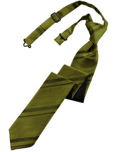 Fern Striped Satin Skinny Tie