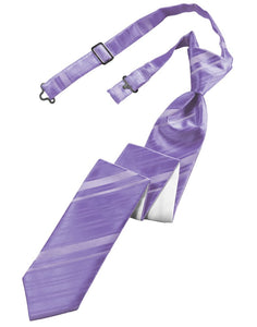 Freesia Striped Satin Skinny Tie