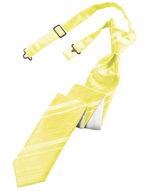 Sunbeam Striped Satin Skinny Tie