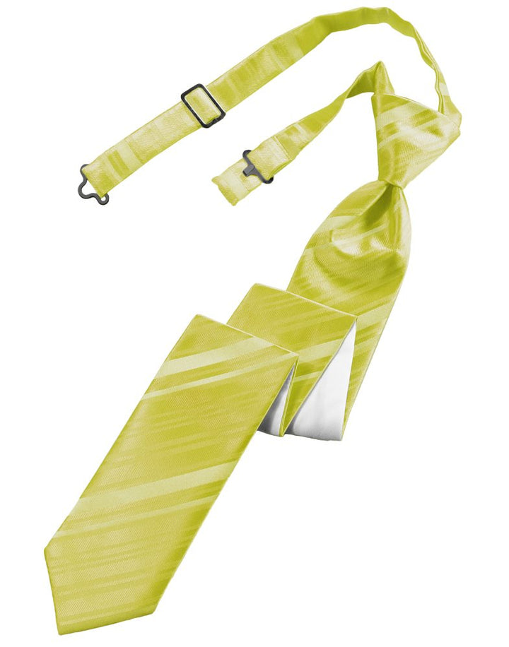 Willow Striped Satin Skinny Tie