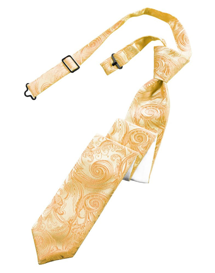 Apricot Tapestry Skinny Tie