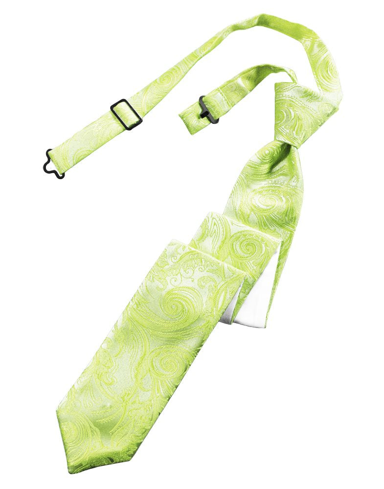 Lime Tapestry Skinny Tie