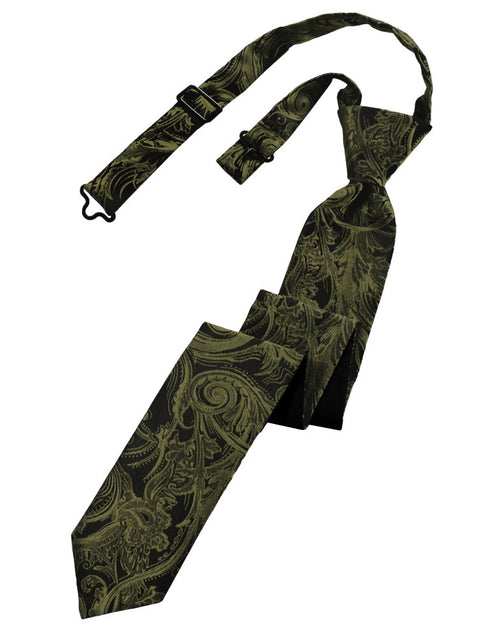 Moss Tapestry Skinny Tie