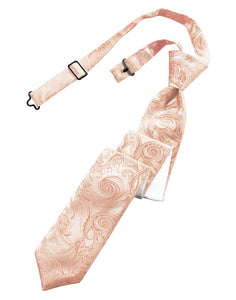 Peach Tapestry Skinny Tie