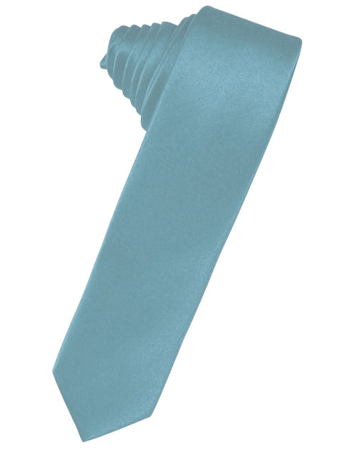 Mist Solid Satin Skinny Suit Tie
