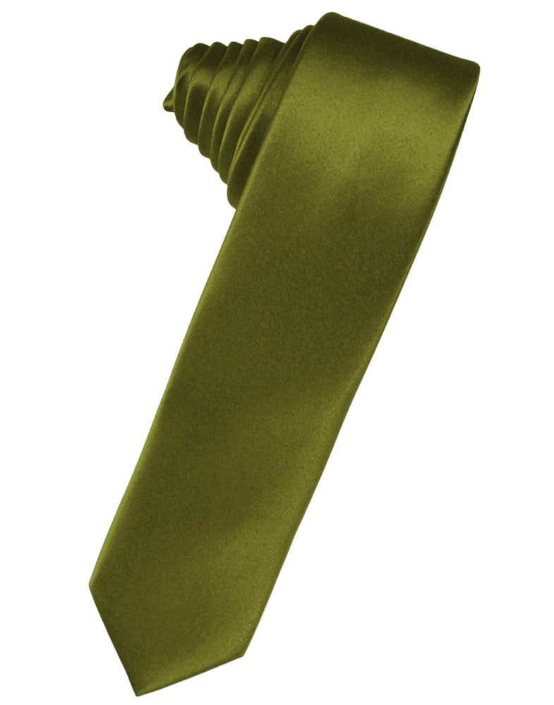 Moss Solid Satin Skinny Suit Tie
